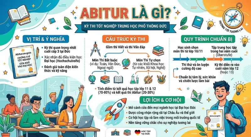 Abitur là gì? Tìm hiểu bằng tốt nghiệp THPT Đức Abitur là gì?