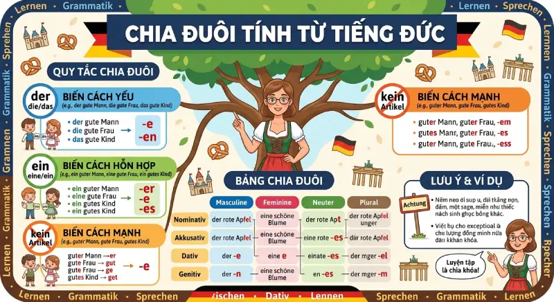 Chia duoi tinh tu tieng Duc 2