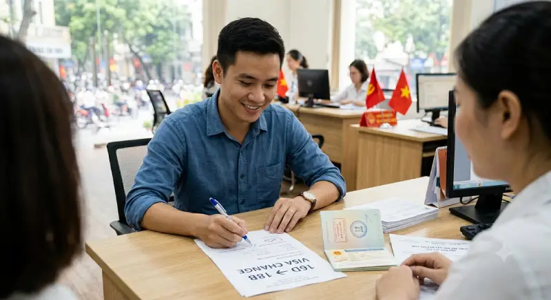 Chuyển visa 16D sang 18B được không? Chuyển visa 16D sang 18B được không?