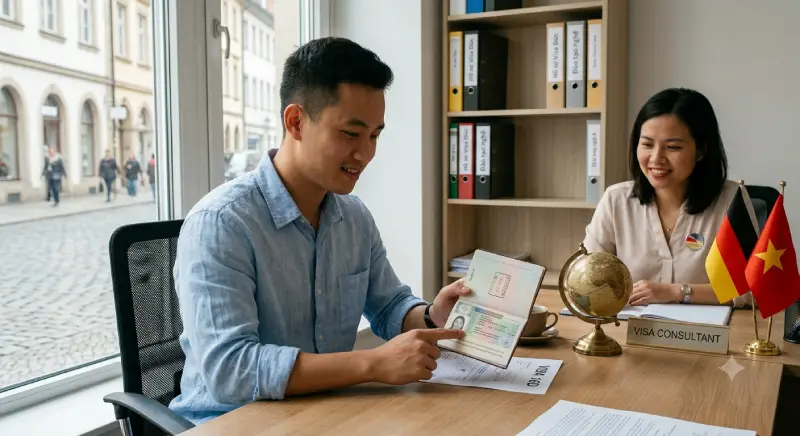 Chuyển visa 16D sang 18B được không? Visa 16D Đức là gì?