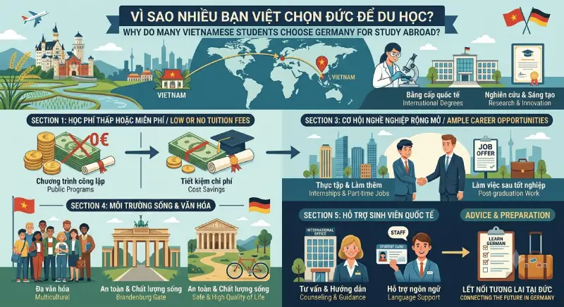 Vì sao nhiều bạn Việt chọn Đức để du học?